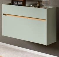 Inn.Furn Schuhkipper Borga (Flurkommode in Salbei Gr&uuml;n mit Eiche Artisan,