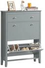 SoBuy Schuhschrank FSR89, Schuhkipper schmal, Kommode f&uuml;r 12-14 Paar Schuhe,...