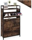 tectake Schuhschrank Flurregal, inklusive Kippschutz, 61 x 32 x 130 cm...
