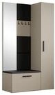 Masseno Garderobenschrank MODULO 120,6 x 204 cm Flurm&ouml;bel mit Spiegel und 1...