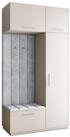 Masseno Garderobenschrank REMA 120 x 240 cm Garderoben-Set mit 1 T&uuml;r Kaschmir