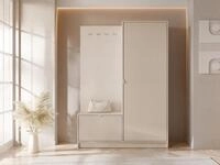 MIRJAN24 Garderoben-Set Tireno, (mit Dreht&uuml;r und Klappe), 120x40x180 cm,...