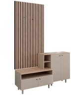 Vicco Garderoben-Set Elano, Greige/Eiche, 140 x 80 cm 2 Teile, (2-St)