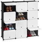 relaxdays Schuhregal Schuhschrank Stecksystem 24 F&auml;cher, 24-tlg.