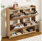 STILVORA Schuhschrank Schuhregal mit 4 T&uuml;ren,Schuhkommode in Holzoptik mit