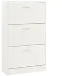 en.casa Schuhschrank &raquo;Sykkylven&laquo; Schuhkipper mit 3 Klappen 103 x 60 x 24 cm...