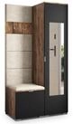 Masseno Garderobenschrank VIRA 95 x 181 cm Garderoben-Set mit Spiegel und 1...