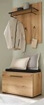Furn.Design Garderoben-Set Design-D, (Flurgarderobe in Evoke Eiche Dekor, mit