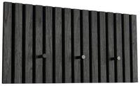 MIRRORS AND MORE Garderobenpaneel GRACE, Grau, Schwarz, Holzoptik, MDF, 3...