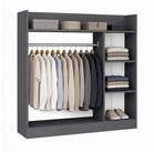 VCM Kleiderschrank Palosa M B. 118 x T. 35 x H. 115 cm mit 5 F&auml;chern, viel...