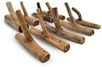 DESIGN DELIGHTS Wandgarderobe Garderobenhaken 9er Set LIMB, Holz massivholz...
