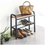 Yamazaki Schuhregal Tower Schuhst&auml;nder klein Metall f&uuml;r 2 Paar Schuhe mit...