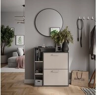 Vicco Schuhkipper Orlando, Anthrazit/Greige, 80 x 90 cm (1 St)