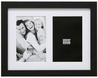 Deknudt Rahmen S66KA2 Galerie 2x13x18 Holz schwarz mit Passepartout
