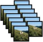 LuxusKollektion Bilderrahmen-Set Bilderrahmen Quadratisch Schwarz PVC Set 12er...