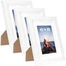 LuxusKollektion Bilderrahmen-Set Bilderrahmen Holz Tisch Wand Passepartout