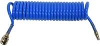 TRIZERATOP Druckluftschlauch Spiralschlauch PU 6,5 mm x 10 mm x 5 m mit