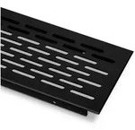 SO-TECH&reg; L&uuml;ftungsgitter Lochung oval / schwarz eloxiert / 250 - 900 mm (1...