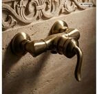 PaulGurkes Duscharmatur CLASSIC Massives Messing, Bronze-Oberfl&auml;che,