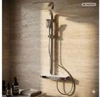 PaulGurkes Duscharmatur SELECT (Set, Duschsystem mit Wasserfall-Kopfbrause und
