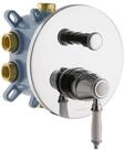 PaulGurkes Unterputzarmatur MOON Nostalgie-Design, 2-Wege-Umsteller, Messing