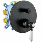 PaulGurkes Unterputzarmatur Schwarze Oberfl&auml;che, Nostalgie-Design,...