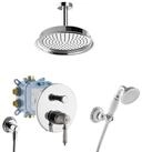 PaulGurkes Duscharmatur (Set, Duschset mit Grundk&ouml;rper, Armatur und Kopfbrause)