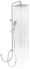 LuxusKollektion Duschsystem Regendusche Duschset Edelstahl Duschschlauch Eckig