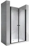 i-flair Dusch-Doppelfl&uuml;gelt&uuml;r Lima BLACK, 120x195 cm, 6 mm Sicherheitsglas...