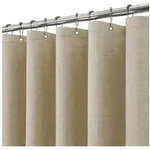 LuxusKollektion Duschvorhang Duschvorhang Wasserdicht Anti Leinen Taupe H198 x...