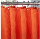 LuxusKollektion Duschvorhang Duschvorhang Waffel Metallringe Waffel Orange H182...