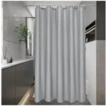 LuxusKollektion Duschvorhang Duschvorhang 150x200cm Stoff Grau H200 x B150 cm...