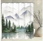 LuxusKollektion Duschvorhang Duschvorhang Berge Antischimmel Landschaft Wolke...