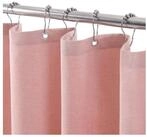 LuxusKollektion Duschvorhang Duschvorhang Stoff Wasserdicht Leinen - Rosa H182...