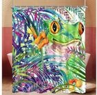 LuxusKollektion Duschvorhang Duschvorhang 180x200 Bemalter Frosch H200 x B180...
