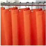 LuxusKollektion Duschvorhang Duschvorhang Waffel Waffel - Orange H244 x B182 cm...