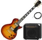 Rocktile E-Gitarre Pro L-200OHB E-Gitarre Orange Honey Burst AK20GR Set, Single