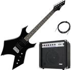 Rocktile E-Gitarre Warhead E-Gitarre AK20G Combo-Verst&auml;rker Set, Heavy-Style, 2