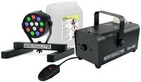 Showlite Discolicht SN-400 Nebelmaschine mit Licht und 5 Liter Fluid, Smoke Machine,