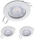 Oktaplex lighting LED Einbaustrahler Sedan Deckenspot wei&szlig;, sehr flach,...