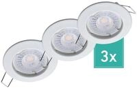 Oktaplex lighting LED Einbaustrahler Sedan Einbauleuchte wei&szlig; dimmbar, Drehbar,