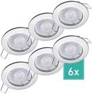 Oktaplex lighting LED Einbaustrahler Sedan Einbauleuchte Chromoptik dimmbar,...