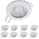 Oktaplex lighting LED Einbaustrahler Sedan Einbauspot wei&szlig;, inklusive...