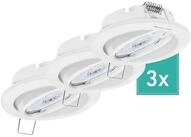 Oktaplex lighting LED Einbaustrahler Dijon Einbauleuchte wei&szlig;, schwenkbar,