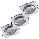 Oktaplex lighting LED Einbaustrahler Lyon Aluminium Deckenstrahler 3-Stufen...