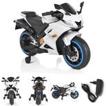 Moni Elektro-Kindermotorrad Motocross, Belastbarkeit 30 kg, St&uuml;tzr&auml;der,...