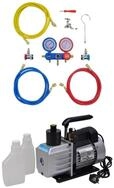 vidaXL Klimamesser Vakuumpumpe 50 L/min 2-Wege-Verteiler-Manometer Klimaanlagen