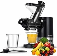 MPM Entsafter MPM MSO-17 Slow Juicer 450 W mit 2 Einf&uuml;ll&ouml;ffnungen, 60 U/min, 2