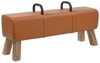 vidaXL Sitzbank Sitzbank Braun 110 x 30 x 45 cm Echtleder (1-St)