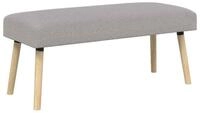 vidaXL Sitzbank Bank Uni Hellgrau 110 x 40 x 46 cm Boucl&eacute; (1-St)